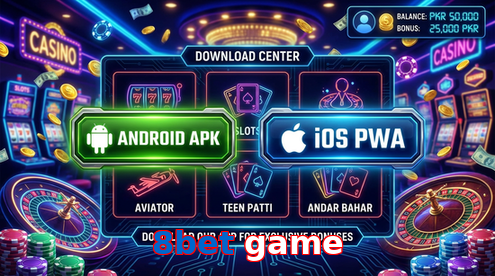 Main screen of 8Bet Game download page for PK players