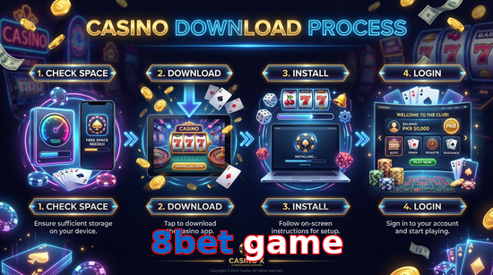 Game list for 8Bet Game download section
