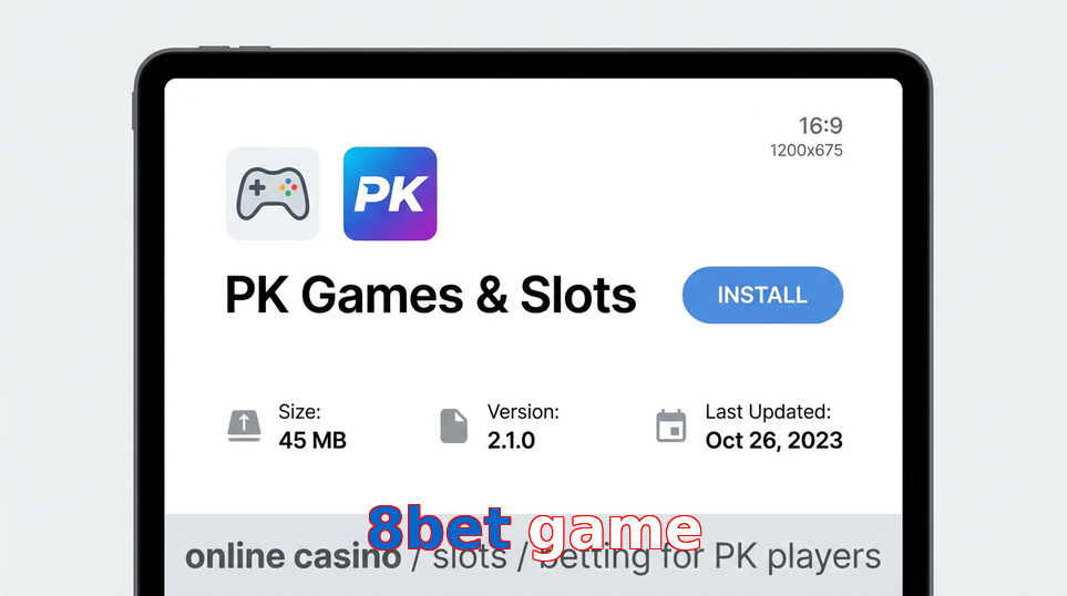 Game list for 8Bet Game gameapk section